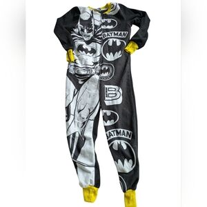 Batman Kids Footie Pajama - Black, White, and Yellow
